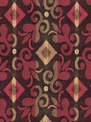 Robert Allen Contract Diamond Scroll | Garnet Upholstery - 042196