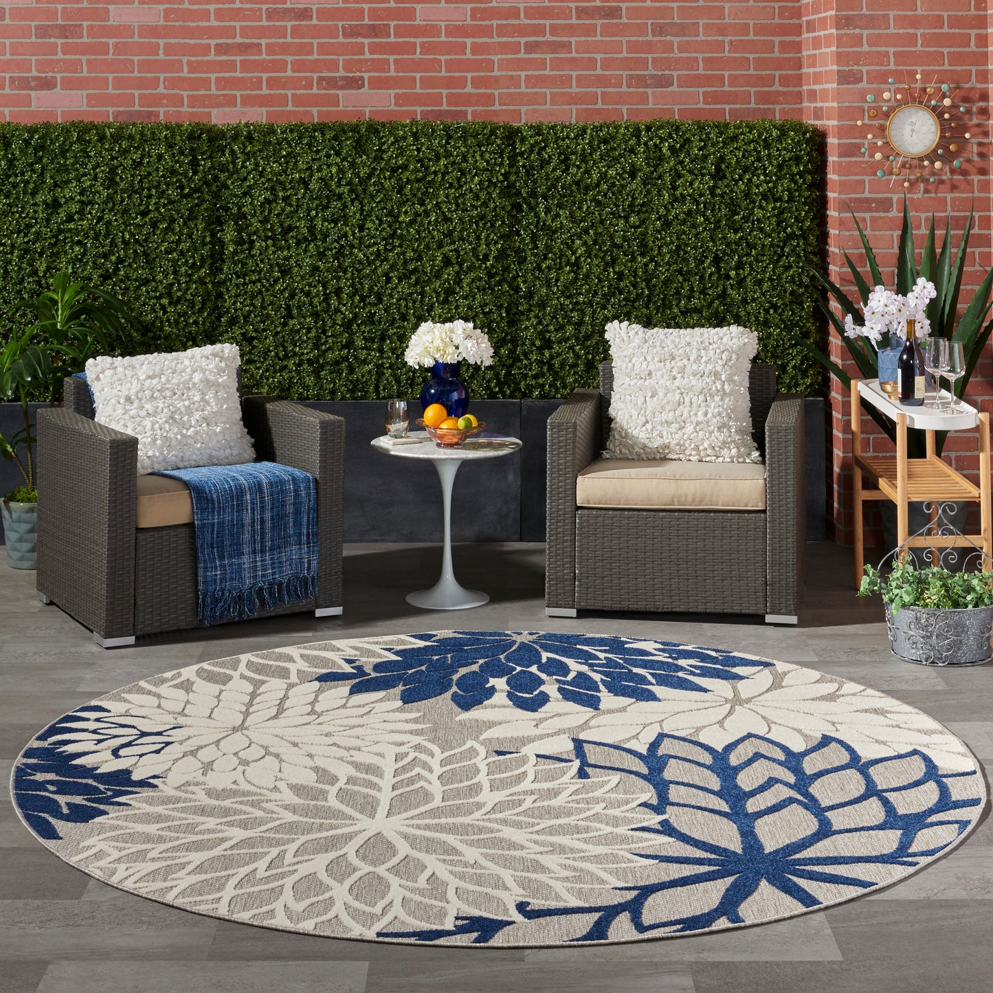 Nourison Rugs Nourison Home Tropical 8' X Round - 099446779052