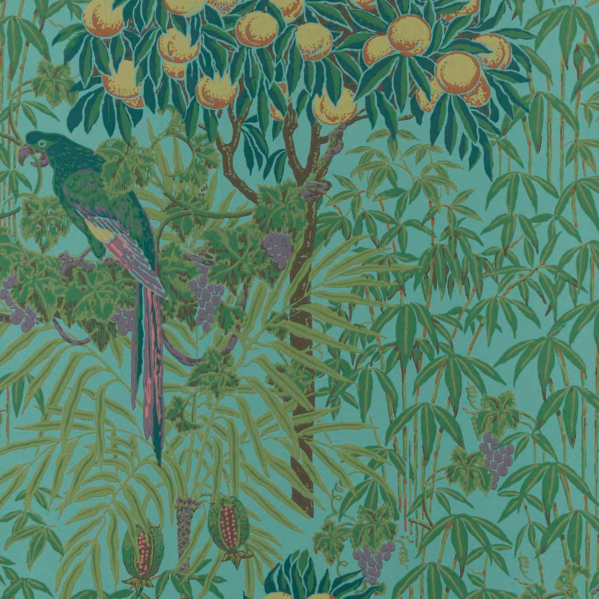 MAXWELL FABRICS WALLPAPER - WP # 04 TEAL - 231116704