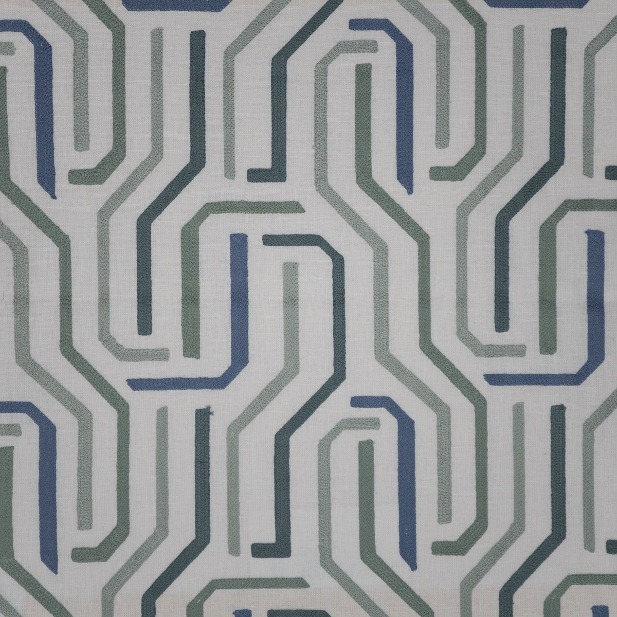 MAXWELL FABRICS DRAPERY,MULTI- PATTERN # 145 MENTHOL - DO9145