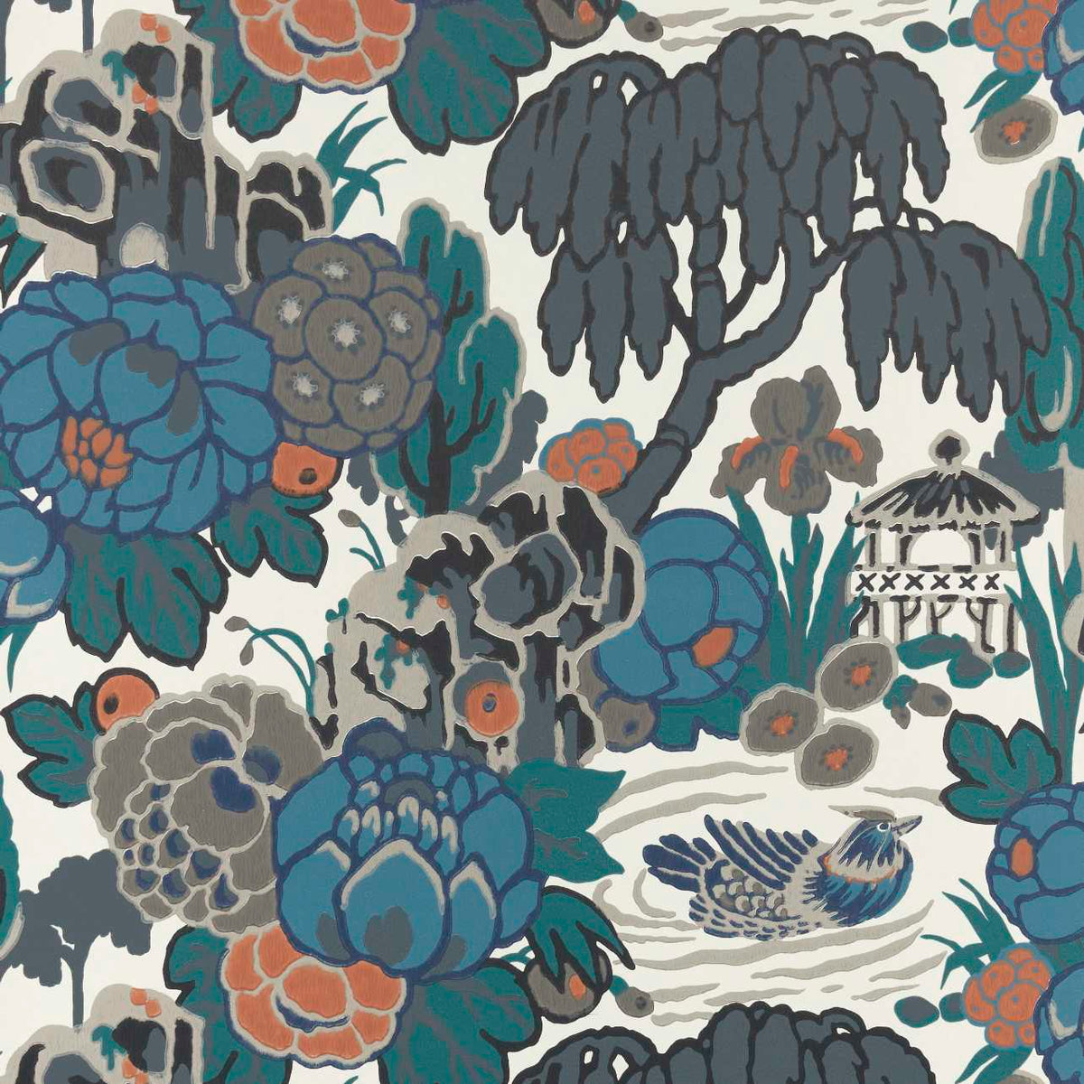 MAXWELL FABRICS WALLPAPER - WP # 03 INK - 231116903