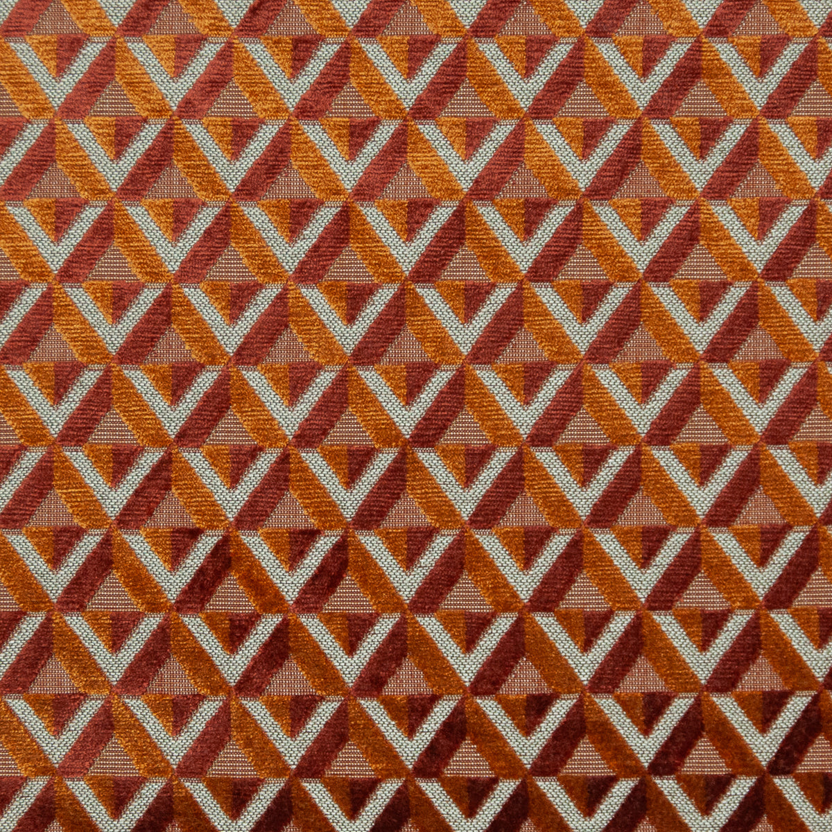 MAXWELL FABRICS VELVET PATTERN # 640 CAYENNE - VB9640