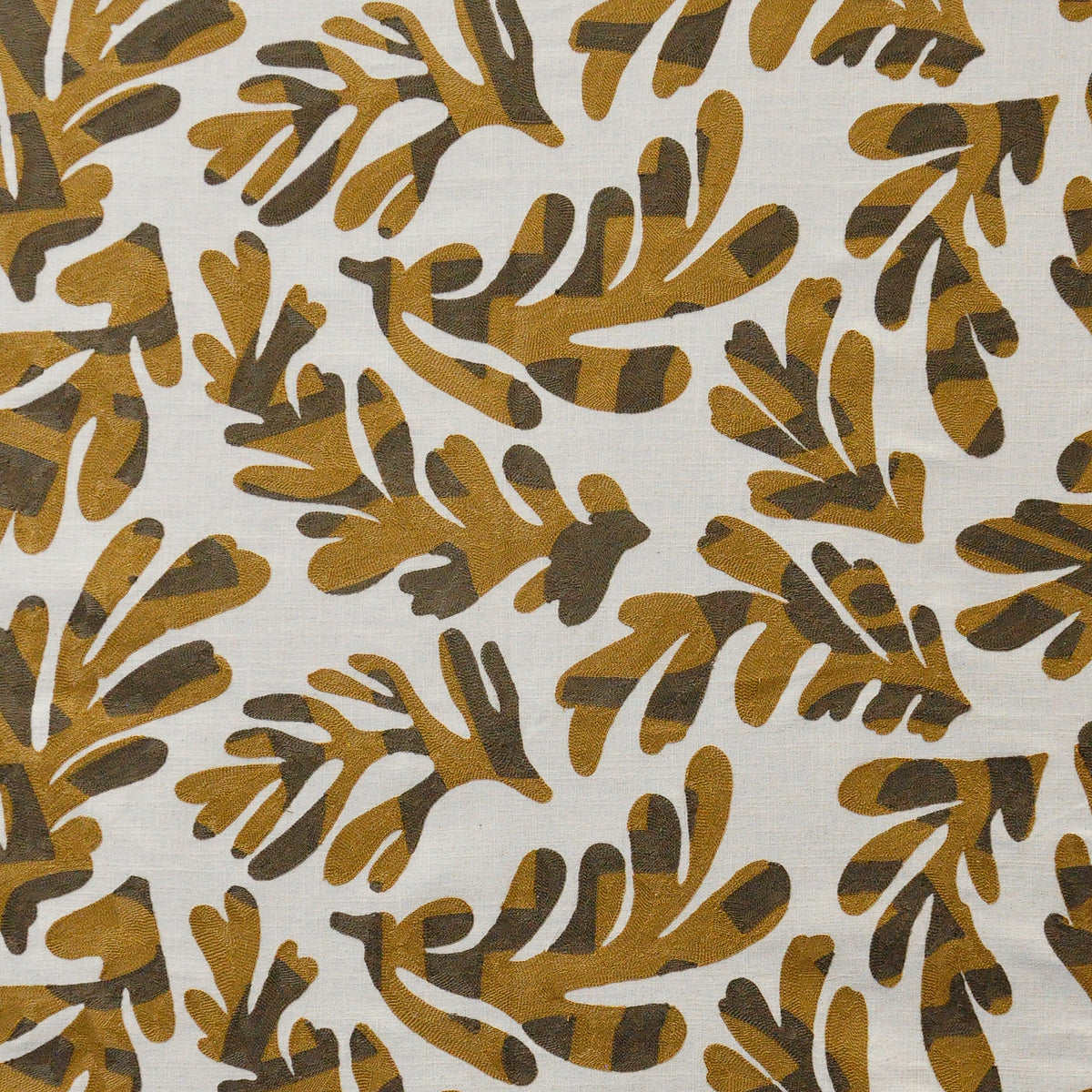MAXWELL FABRICS UPHOLSTERY PATTERNS # 607 OCHRE - EJ1607