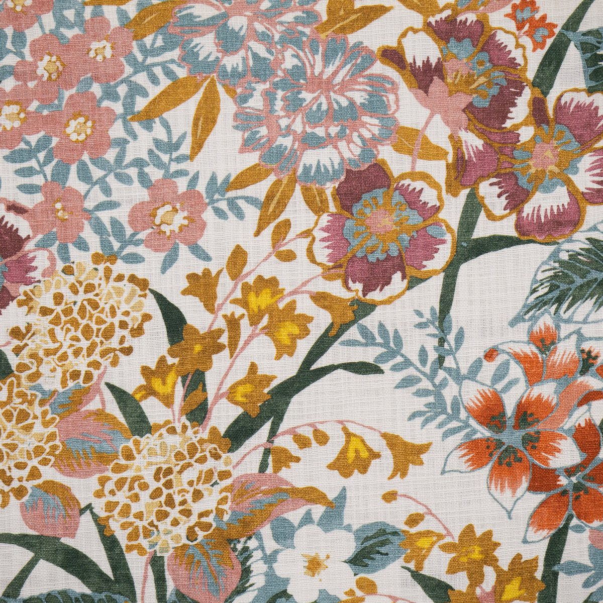 MAXWELL FABRICS DRAPERY,MULTI- PATTERN # 703 DAHLIA - AU1703