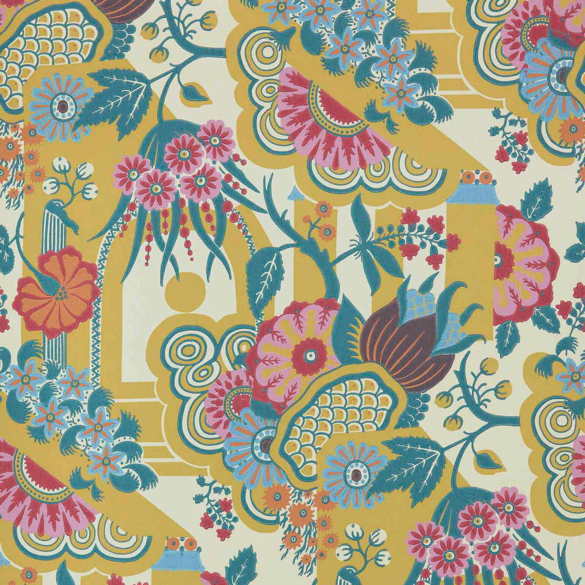MAXWELL FABRICS WALLPAPER - WP # 01 YELLOW - 241217501