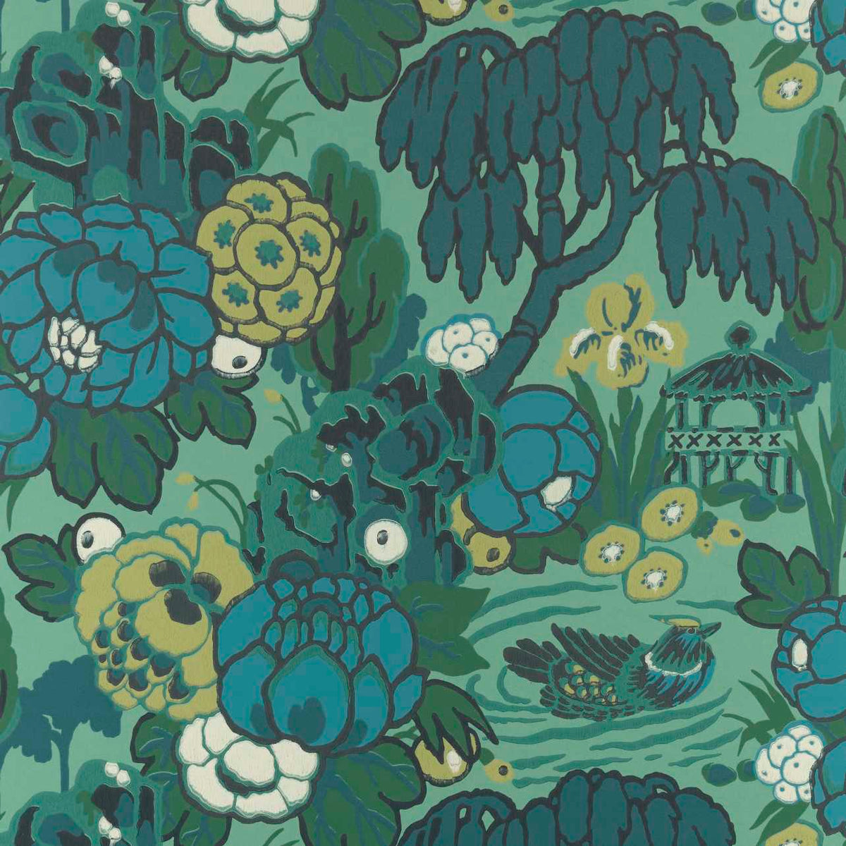 MAXWELL FABRICS WALLPAPER - WP # 04 JADE - 231116904