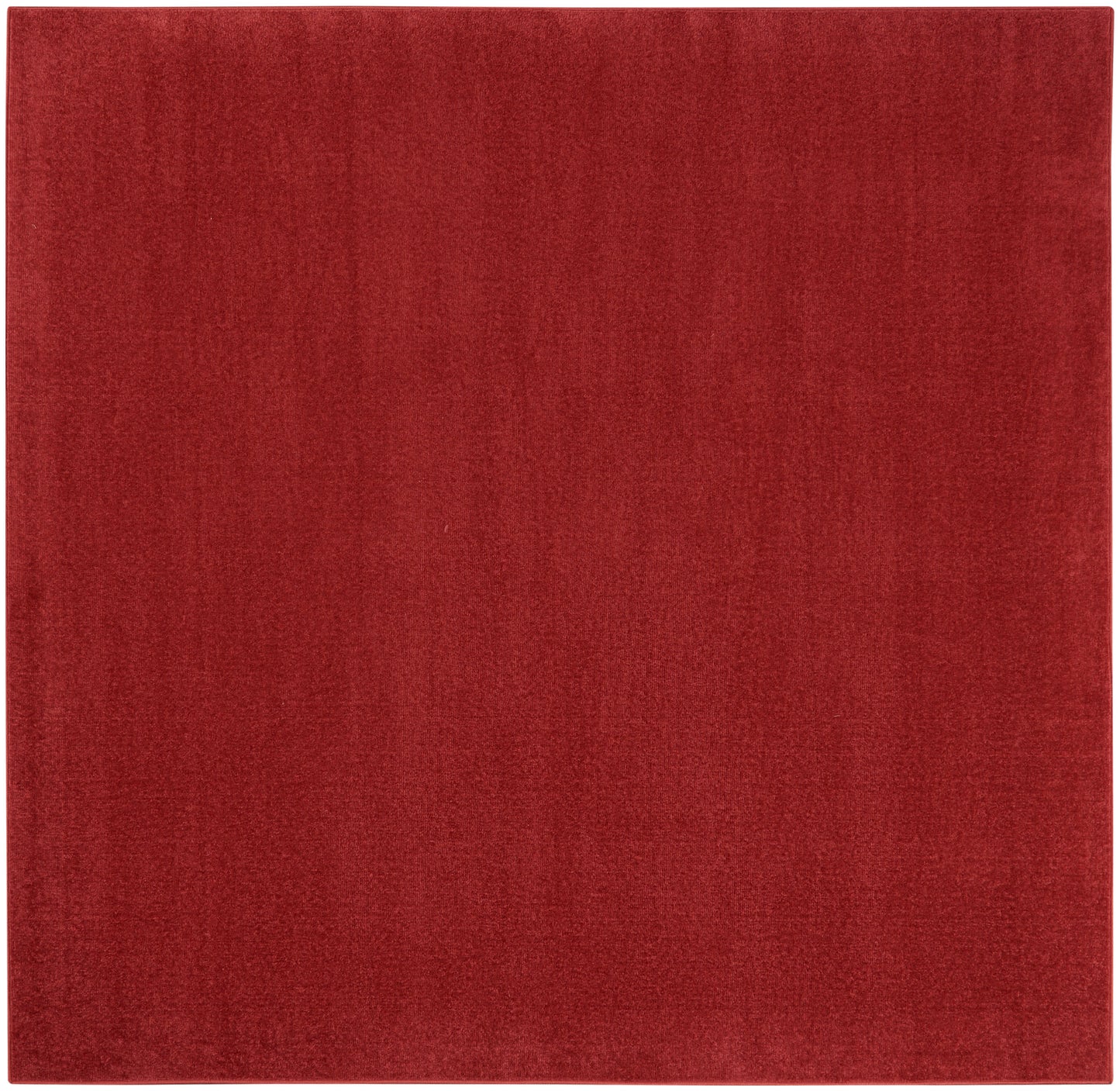 Deep red velvet square swatch with soft nap and subtle sheen, ideal for upholstery or craft projects.