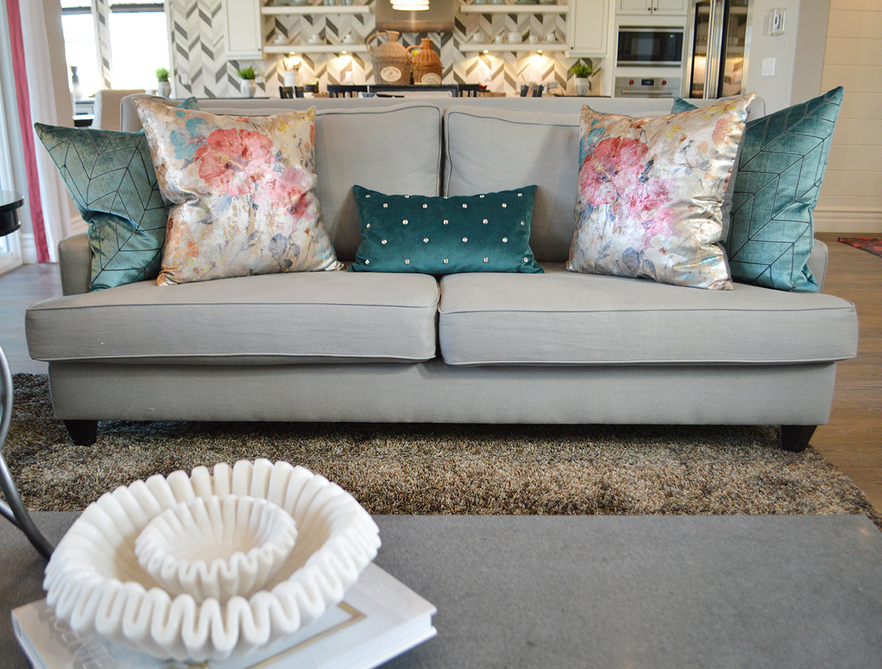 D.V. KAP HOME 24" x 24" Jewels Pillow - Laguna Glam, Traditional, Circular - Dots - 2963-L-2424