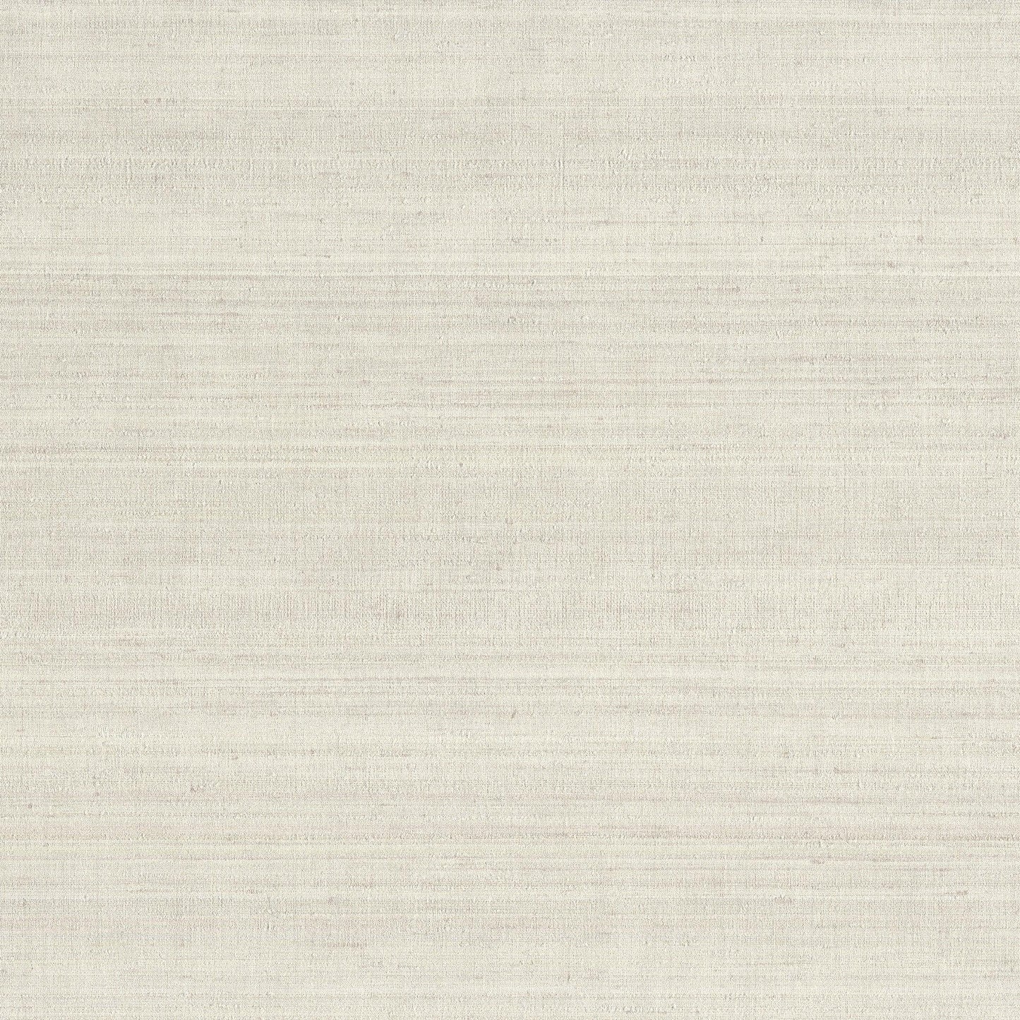 White vinyl wallpaper with a linen-like texture and soft horizontal striations.