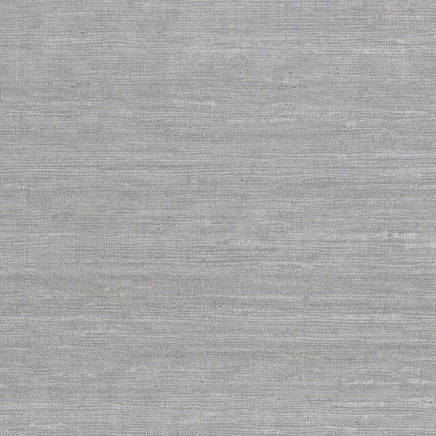 Light gray wallpaper with a woven, heathered texture and horizontal striations.