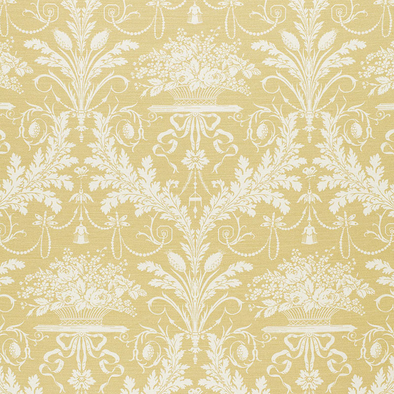 SCHUMACHER CLASSIC PRINTS CLAIREMONT DAMASK PRINTS PRINTS YELLOW - 1178015