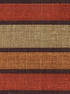 Copper red drapery panel with a woven texture and soft folds; rustic home decor.