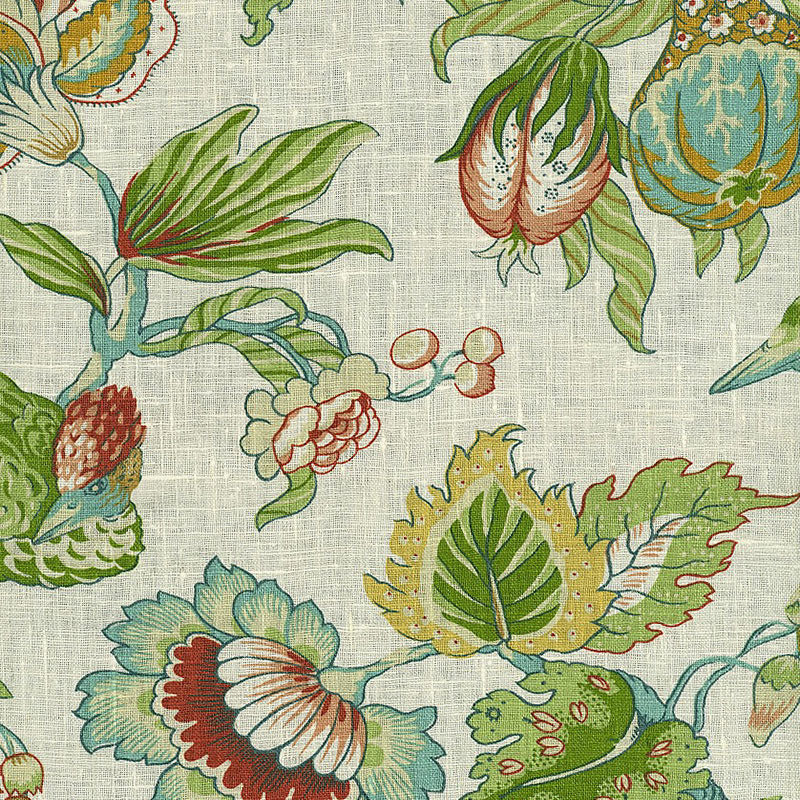 SCHUMACHER FABRIC CLASSIC PRINTS SANDRINGHAM CREAM - 1273001