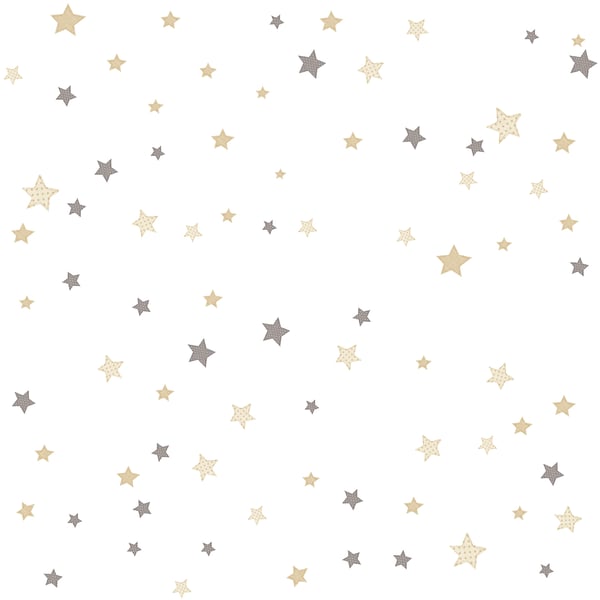 Galerie Wallcoverings Little Explorers 2 Stars Galerie Wallcoverings Silver Grey - 14826