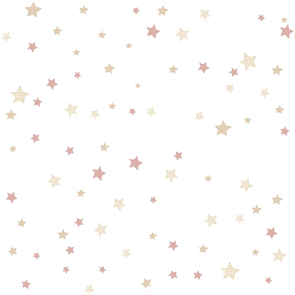 Galerie Wallcoverings Little Explorers 2 Stars Galerie Wallcoverings Pink - 14828