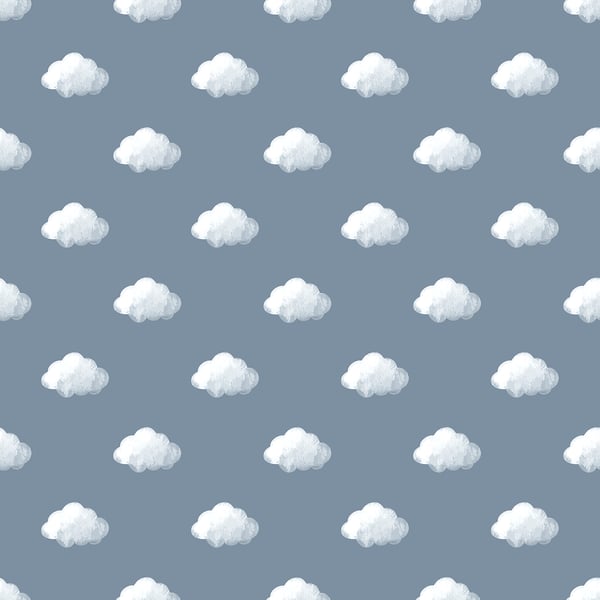 Galerie Wallcoverings Little Explorers 2 Cloud Galerie Wallcoverings Blue - 14833