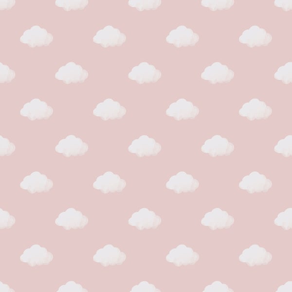 Galerie Wallcoverings Little Explorers 2 Cloud Galerie Wallcoverings Pink - 14834