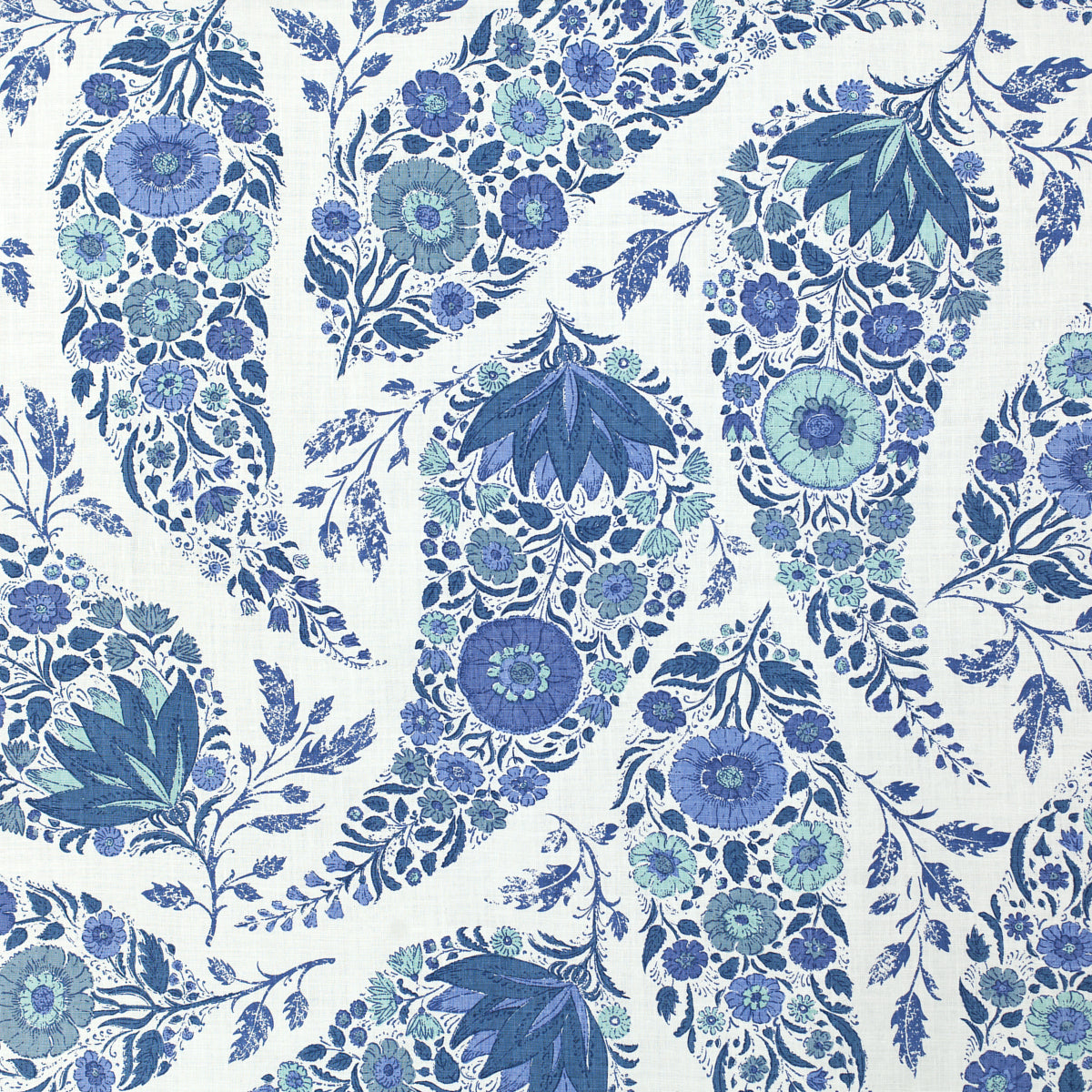 SCHUMACHER RAOUL TEXTILES KASHMIR PRINTS PRINTS DELFT - 152B39