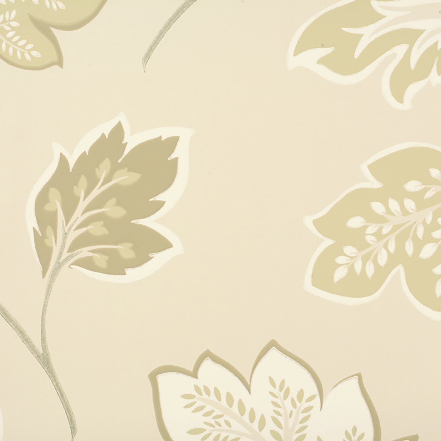 JF Fabrics -Wallpaper 1541 74 Wallpaper Creme,Beige,Green,Offwhite,Taupe,White Non-Woven - 5549374 W6681