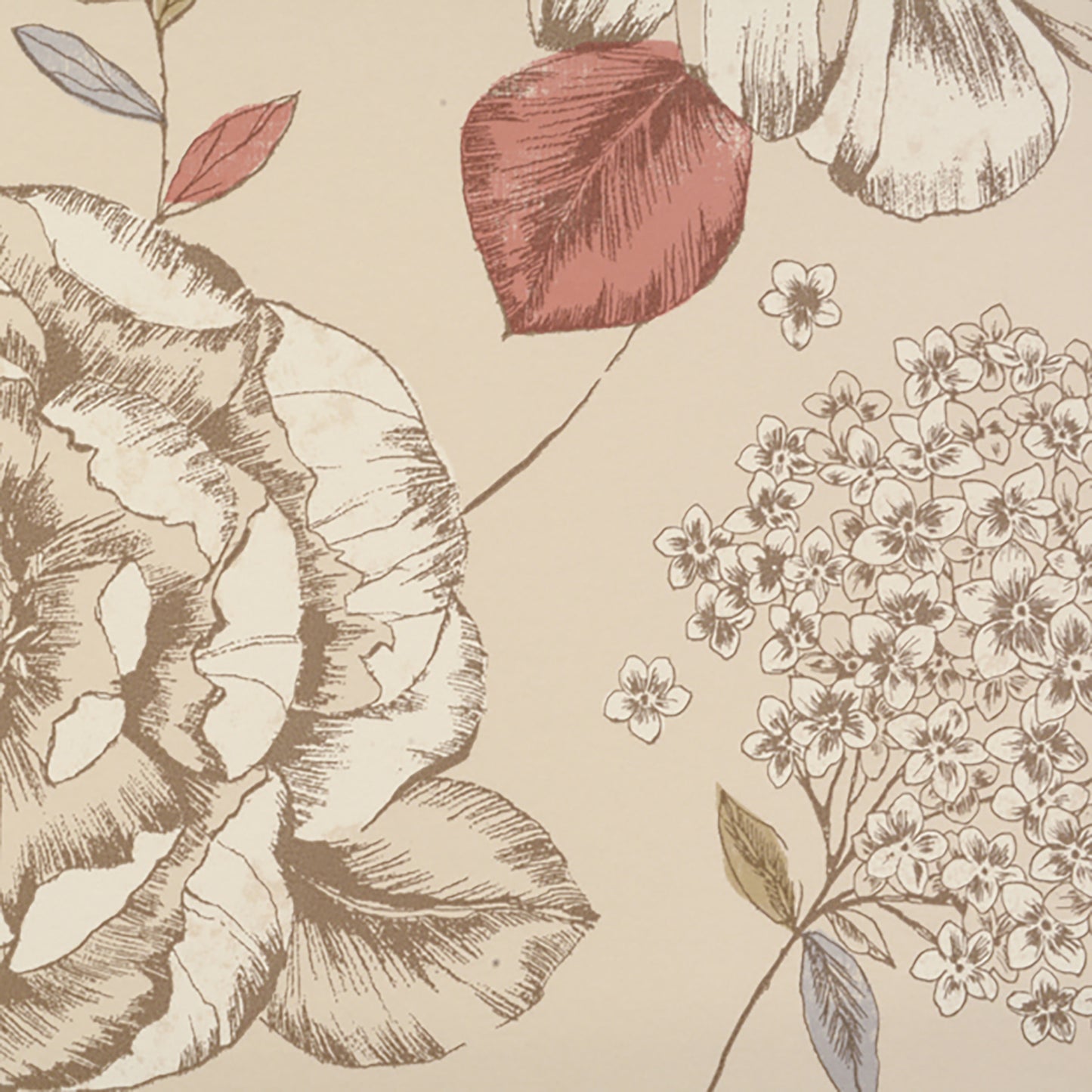 JF Fabrics -Wallpaper 1546 33 Wallpaper Blue,Brown,Burgundy,Red,Creme,Beige,Multi,Offwhite,Taupe Non-Woven - 5549833 W6681