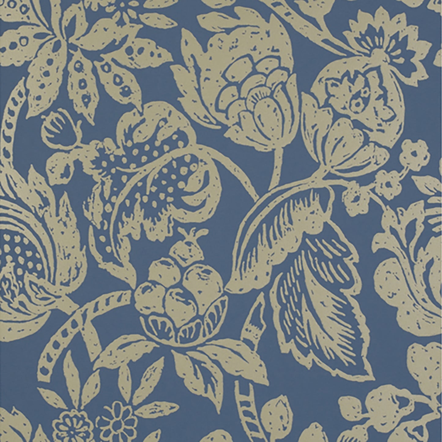 JF Fabrics -Wallpaper 1575 69 Wallpaper Blue Non-Woven - 5819069 W7271