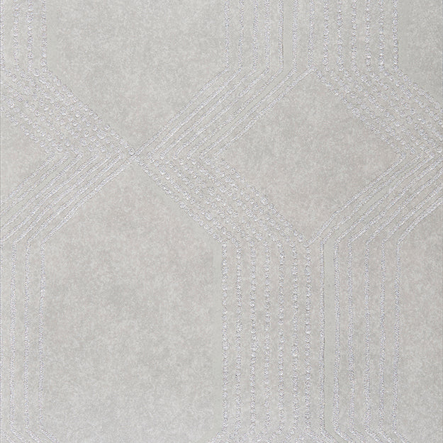 JF Fabrics -Wallpaper 1588 96 Wallpaper Grey,Silver Non-Woven - 6023196 W7961