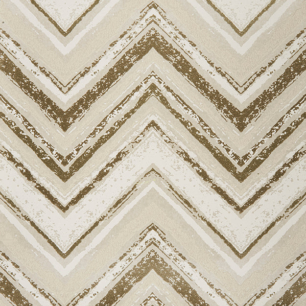 Green chevron-pattern wallpaper with a distressed texture; non-woven wallpaper.