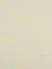 Cream beige speckled upholstery fabric with subtle pale blue and yellow mottling.