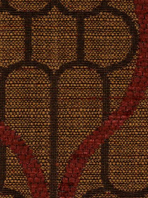Robert Allen Ogee Maze | Chestnut Upholstery - 165361