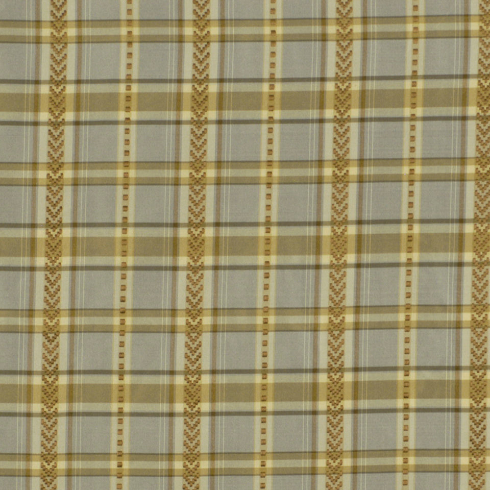 Robert Allen Stitched Check | Rain Multipurpose - 168125