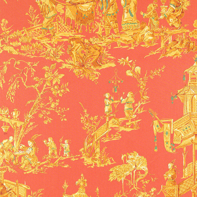 SCHUMACHER SCHUMACHER CLASSICS CHINOIS PRINTS PRINTS CORAL - 168271