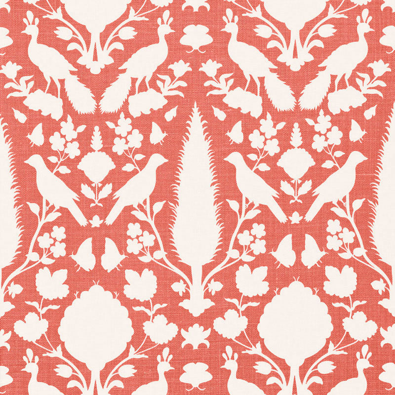 SCHUMACHER EXUBERANT PRINTS CHENONCEAU PRINTS PRINTS CORAL - 173564