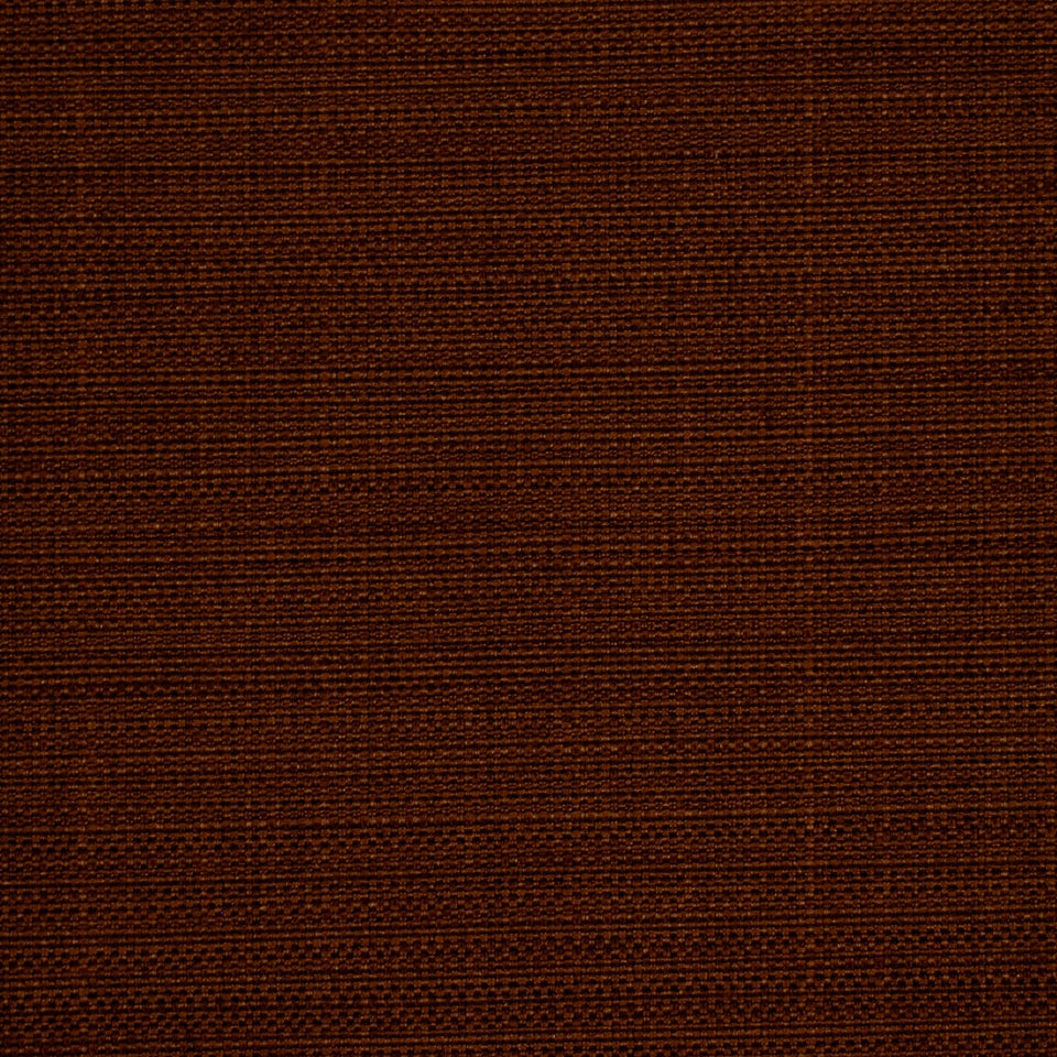 Rectangular dark brown woven fabric swatch with subtle horizontal texture for upholstery or apparel.