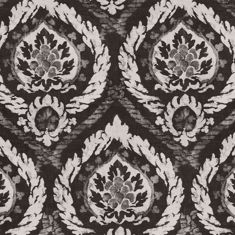SCHUMACHER PALAZZO ABAZA RESIST PRINTS PRINTS CHARCOAL - 173950