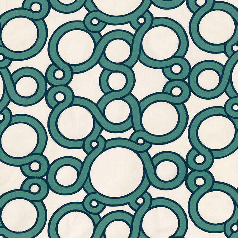 SCHUMACHER CELERIE KEMBLE Conundrum EMBROIDERIES EMBROIDERIES PEACOCK - 174172