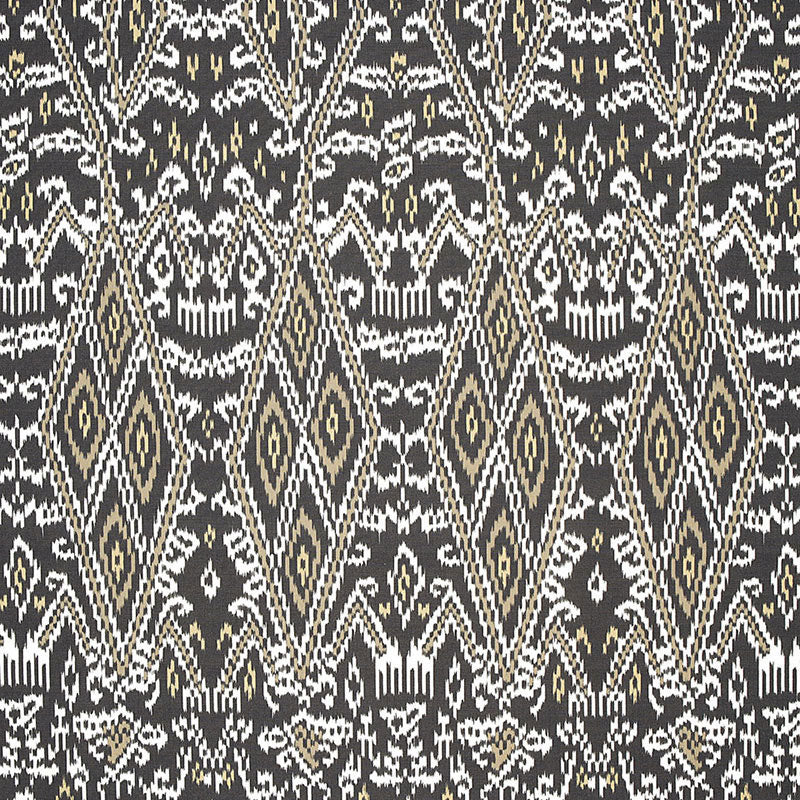 SCHUMACHER AU NATUREL MAYA IKAT PRINT PRINTS PRINTS ASH - 174750