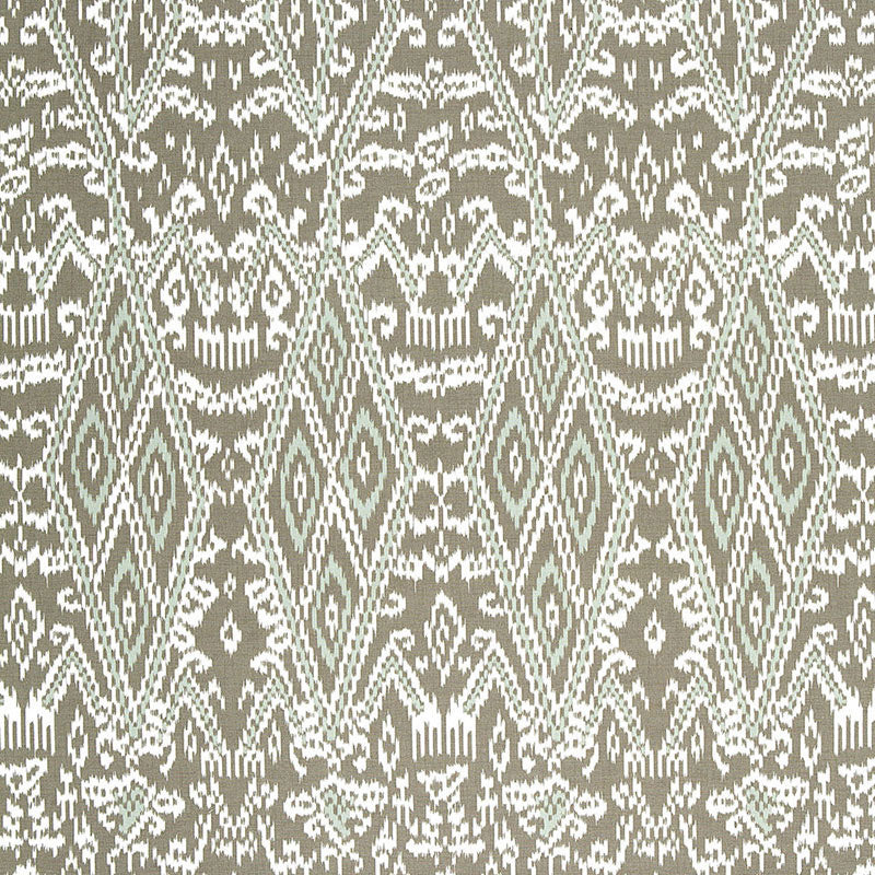 SCHUMACHER AU NATUREL MAYA IKAT PRINT PRINTS PRINTS GREIGE - 174751