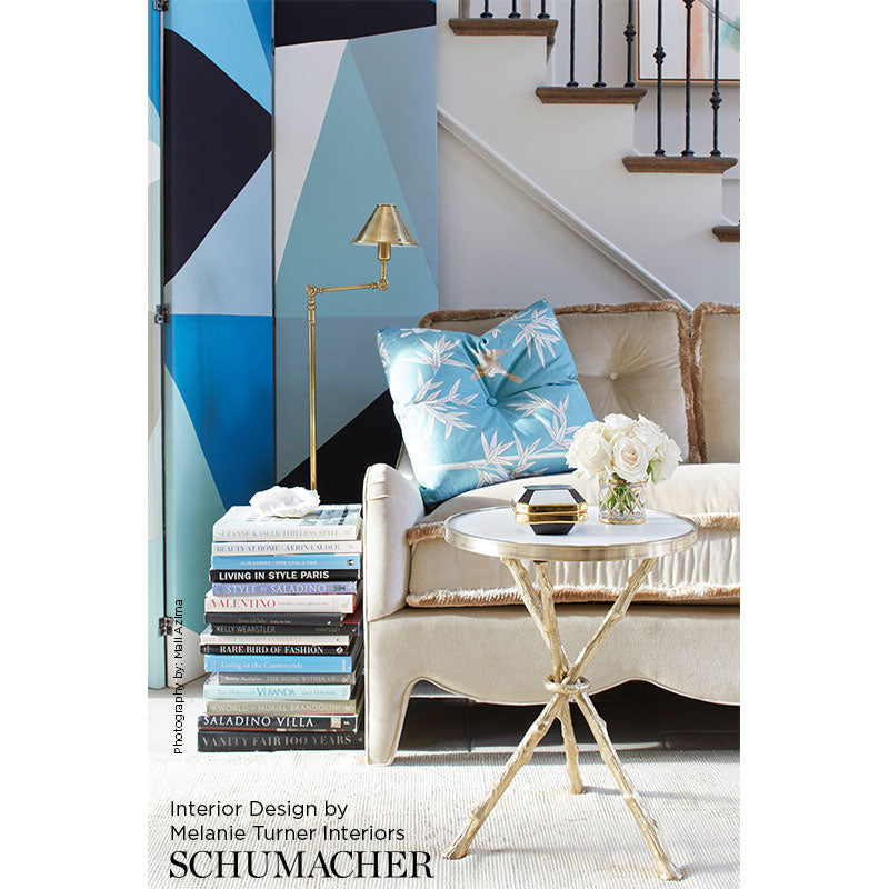 SCHUMACHER FABRIC MILES REDD BRIGHTON PAVILION PANEL PEACOCK - 176021