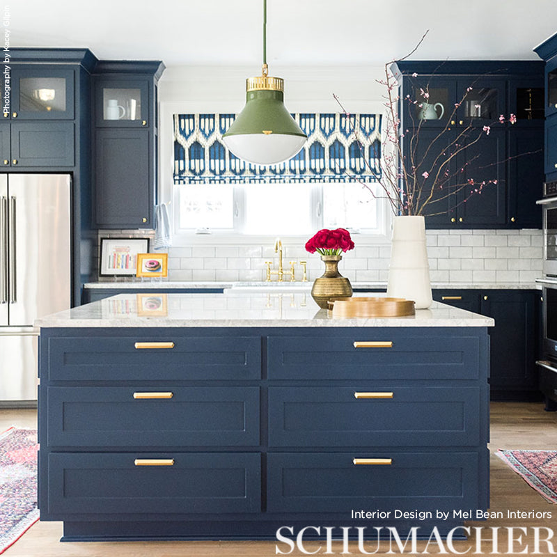 SCHUMACHER IKAT COLLECTION BUKHARA IKAT PRINTS PRINTS INDIGO - 176084