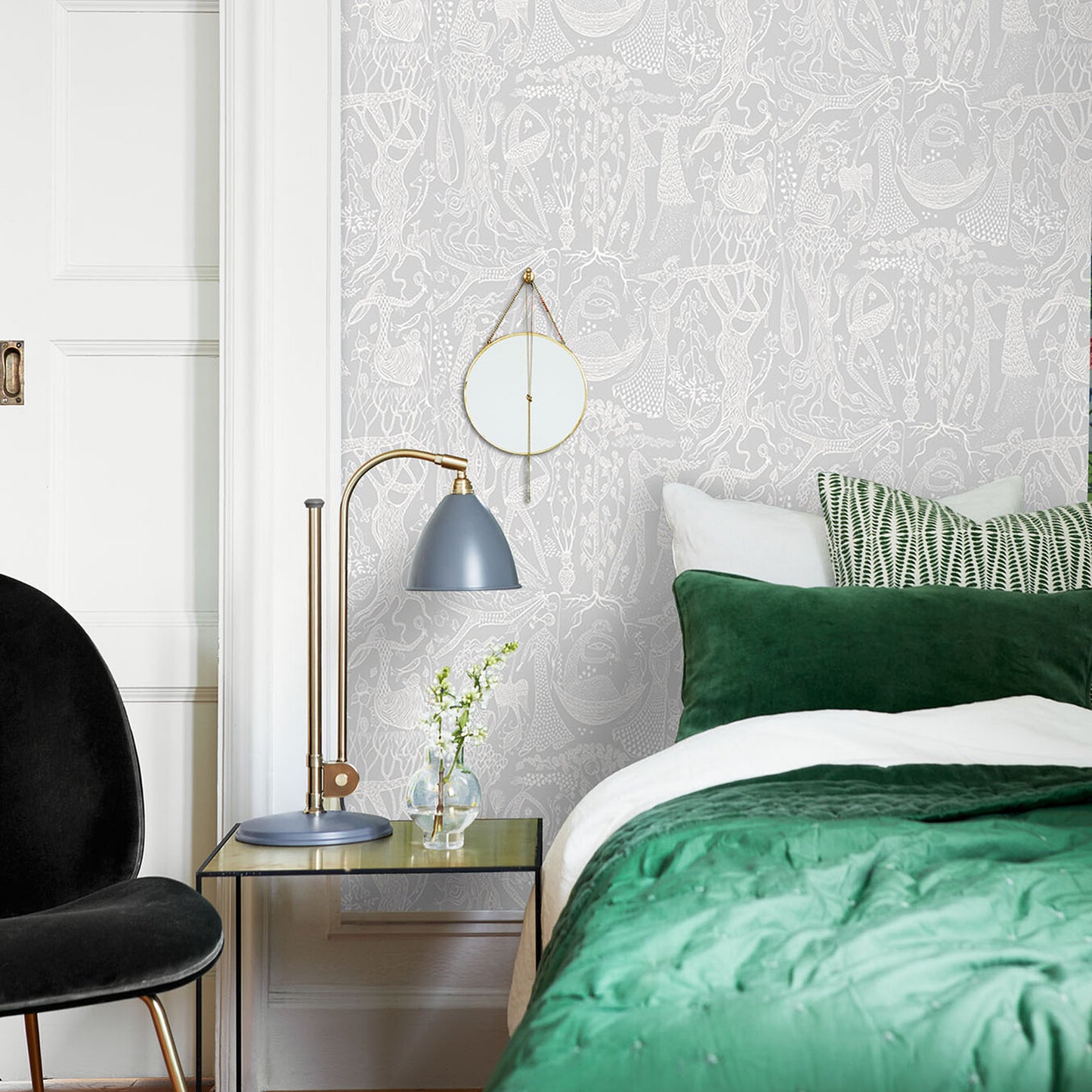 SCHUMACHER Borastapeter PO??ME D'AMOUR GREY - 1762