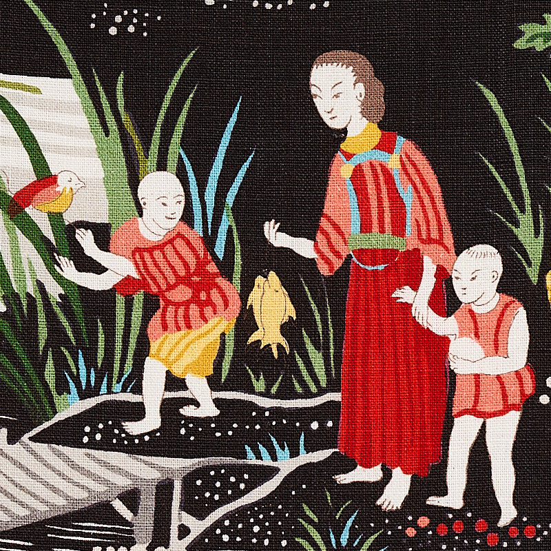 SCHUMACHER SCHUMACHER CLASSICS YANGTZE RIVER PRINTS PRINTS ONYX - 176771