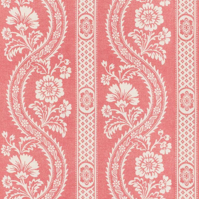 SCHUMACHER FABRIC FRENCH REVOLUTION VERSAILLES RASPBERRY - 176953