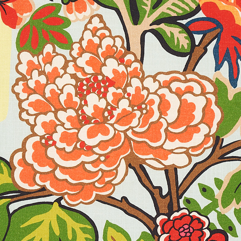 SCHUMACHER FABRIC INDOOR/OUTDOOR: PRINTS & WOVENS CHIANG MAI INDOOR/OUTDOOR AQUAMARINE - 177310