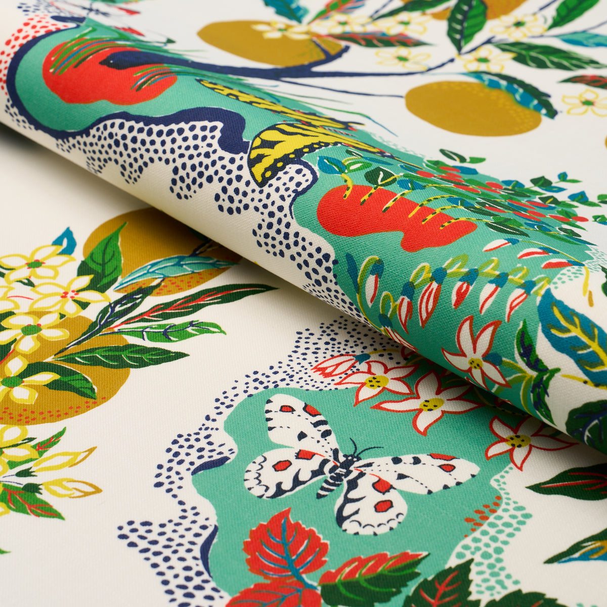 SCHUMACHER FABRIC INDOOR/OUTDOOR: PRINTS & WOVENS CITRUS GARDEN INDOOR/OUTDOOR PRIMARY - 177330