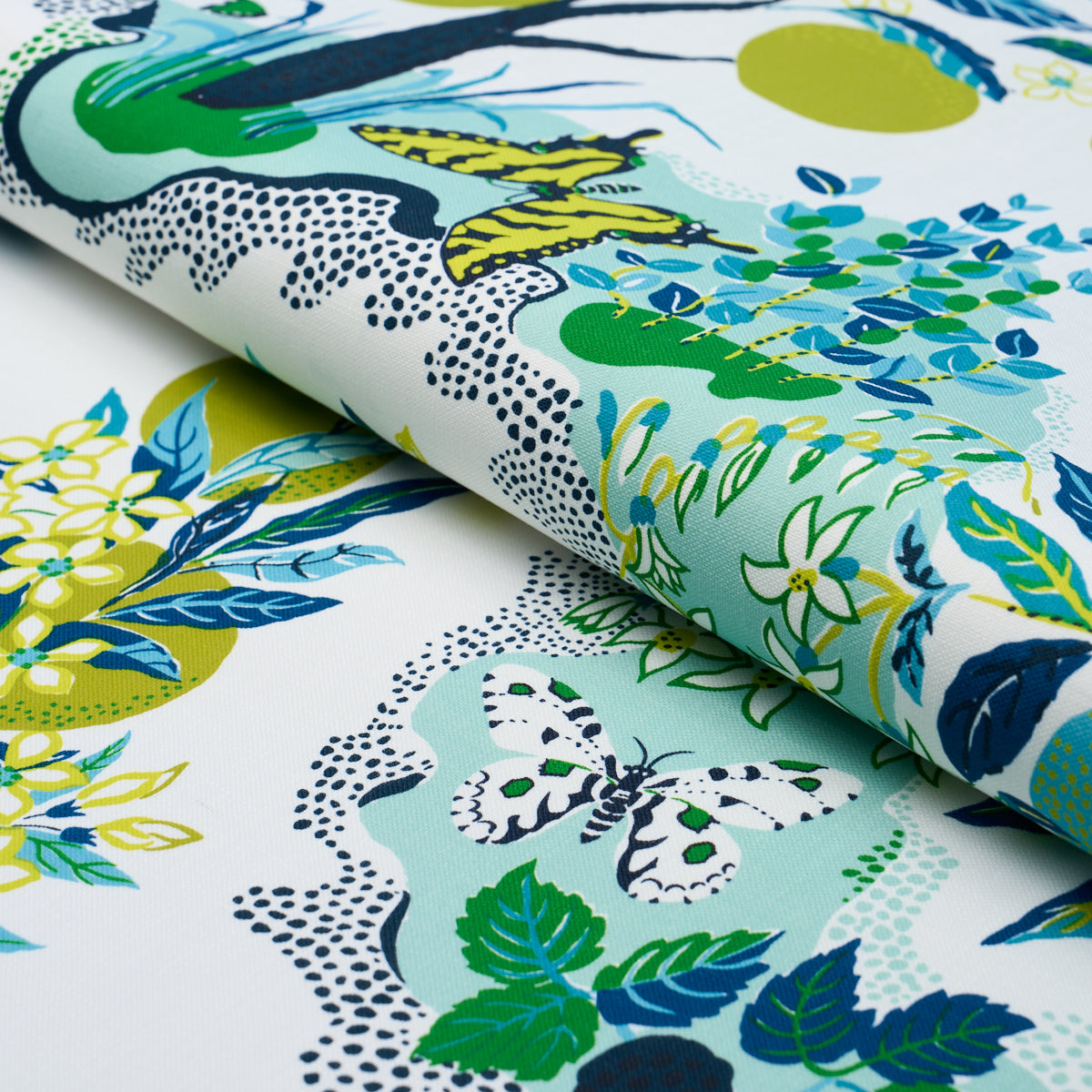 SCHUMACHER FABRIC INDOOR/OUTDOOR: PRINTS & WOVENS CITRUS GARDEN INDOOR/OUTDOOR POOL - 177331