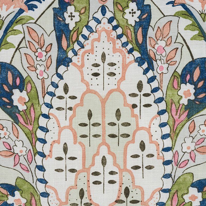 SCHUMACHER OTTOMAN CHIC LAYLA PAISLEY PRINTS PRINTS MULTI - 177670