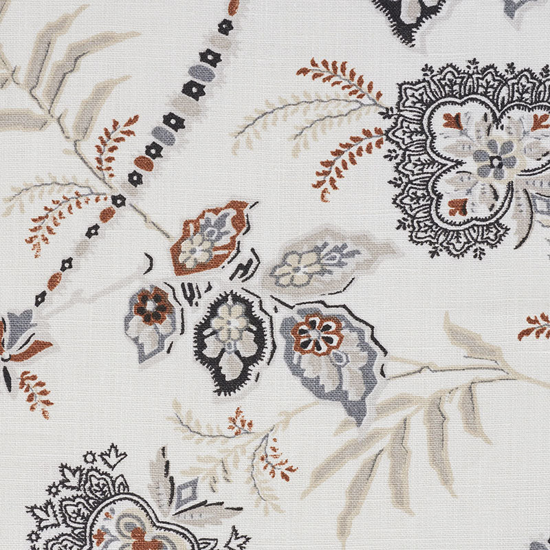 SCHUMACHER OTTOMAN CHIC EMPEROR'S VINE PRINTS PRINTS NEUTRAL - 177682