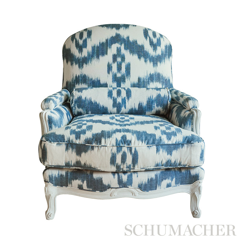 SCHUMACHER IKAT MADAKET IKAT PATTERN WOVENS PATTERN WOVENS INDIGO - 177820