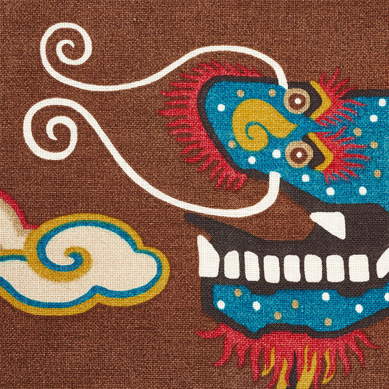 SCHUMACHER JOHNSON HARTIG MAGICAL MING DRAGON PRINTS PRINTS BROWN - 178592