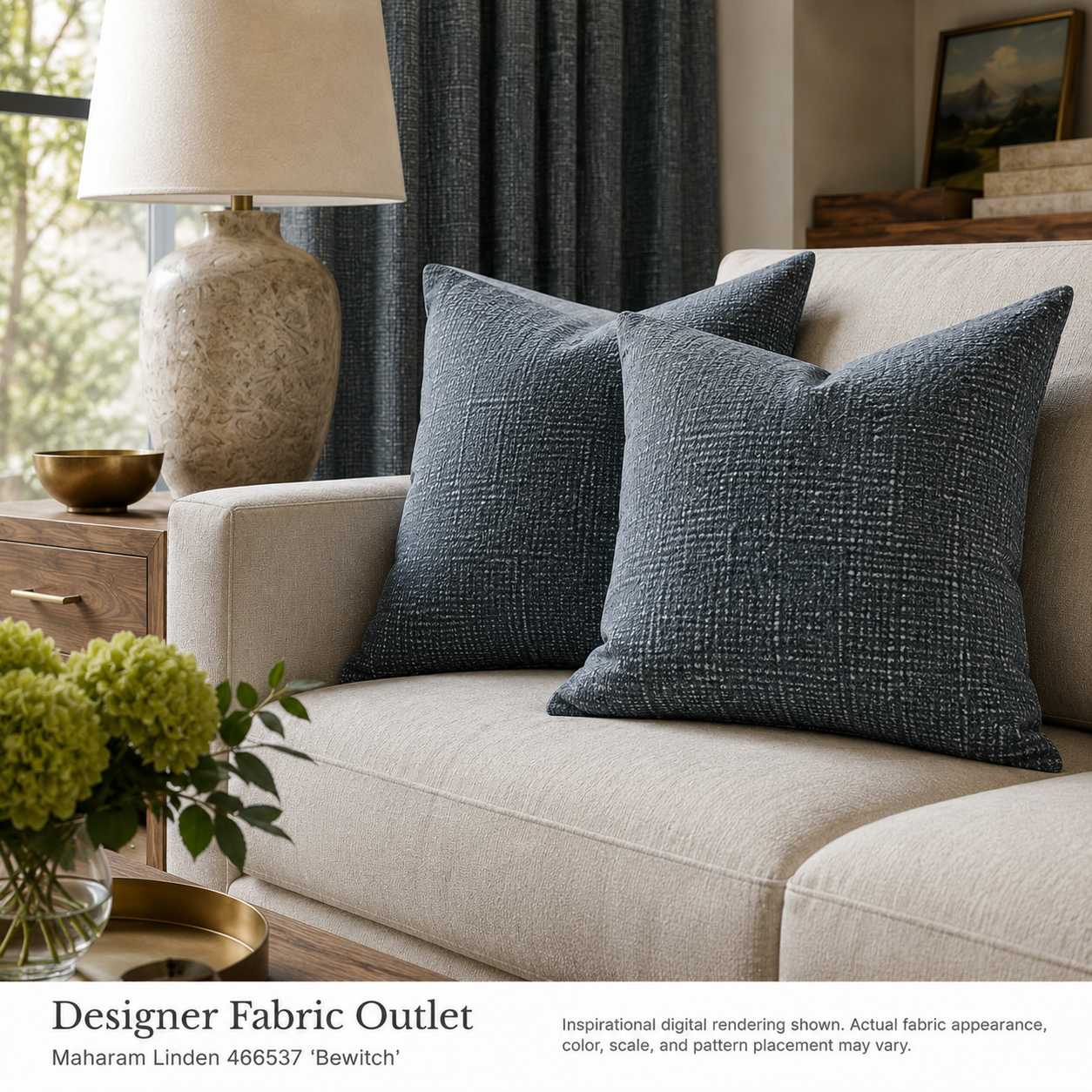 Outlet Linden Maharam Heavy-duty upholstery Bewitch / Blue Gray - lmy-023-3d